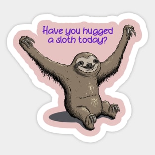 Hug a Sloth Sticker